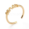 Constellation/Zodiac Sign Brass Cuff Rings RJEW-O042-06G-D-2