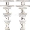 SUPERFINDINGS 8 Sets 4 Styles Alloy and Brass Fold Over Clasps FIND-FH0004-48-1