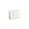 PU Imitation Leather Necklace Stands NDIS-WH0006-19A-8