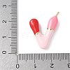 Brass Enamel Pendants KK-E093-03G-V-01-3