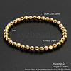 Shell Round Beads Stretch Bracelets for Men Women NU4879-4-1