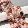 Natural Hematoid Quartz/Ferruginous Quartz Beads Strands G-B047-01A-02-2