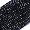 Natural Black Spinel Beads Strands G-D0013-83-1