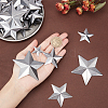 Gorgecraft 100Pcs 5 Styles  Iron Display Decorations IFIN-GF0001-37-3