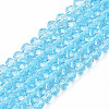 Glass Beads Strands EGLA-A034-T3mm-D28-4