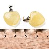 Tigerskin Glass Charms HEAR-PW0001-057-35-2