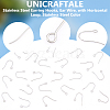 Unicraftale 300Pcs 316L Surgical Stainless Steel Earring Hooks STAS-UN0054-48-5