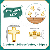480Pcs 2 Colors Opaque Resin Charms RESI-NB0002-18-2