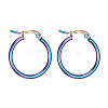 304 Stainless Steel Hoop Earrings LS-EJEW-F105-10M-2