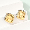 304 Stainless Steel Stud Earrings EJEW-U045-04D-GP-2