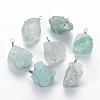 Natural Fluorite Pendants G-Q993-03-1