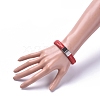Unisex Leather Cord Weave Bracelets BJEW-JB04893-03-4