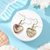 Natural Paua Shell Dangle Earrings EJEW-JE06274-04-1