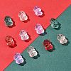 40Pcs Christmas Theme Transparent Glass Beads GLAA-FS0001-87A-2