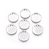 316 Surgical Stainless Steel Lace Edge Bezel Cups X-STAS-I118-07P-06-1