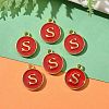 Golden Plated Alloy Enamel Charms LS-ENAM-S118-03S-5