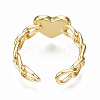 Brass Enamel Cuff Rings RJEW-N035-006-NF-4