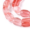 Cherry Quartz Glass Beads Strands G-T138-100-3