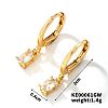 Fashionable Copper Inlaid Zircon Hoop Earrings UQ9075-4-1