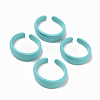 Spray Painted Alloy Cuff Rings RJEW-T011-28B-RS-1