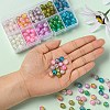 210~250Pcs 10 Style Spray Painted Crackle Glass Beads CCG-YW0001-06-8