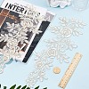 Polyester Metallic Embroidery Lace Appliques DIY-WH0401-94C-3