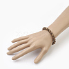 Natural Dyed Sandalwood Beads Stretch Bracelets BJEW-JB03843-01-4