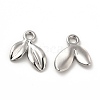 Rack Plating Alloy Leaf Charms LS-FIND-G044-07P-1