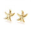 Brass Stud Earring Findings KK-F809-15G-1