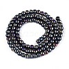 Electroplate Opaque Glass Beads Strands GLAA-T032-P4mm-AB01-2