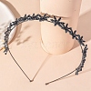 Flower Metal Rhinestone Thin Hair Bands PW-WGC7D6D-02-1