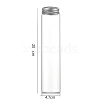 Column Glass Screw Top Bead Storage Tubes CON-WH0086-094J-01-1