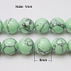 Synthetic Turquoise Beads Strands TURQ-H038-8mm-XXS19-2