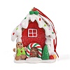 Christmas House PVC Pendant Decorations HJEW-003-02B-1