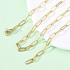 Brass Paperclip Chains Necklaces for Women NJEW-D302-69G-1