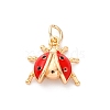 Brass Enamel Pendants KK-D360-15G-1