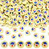 300Pcs Handmade Polymer Clay Beads CLAY-SC0002-24C-1