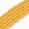 Opaque Solid Color Glass Beads Strands GLAA-T009-001D-1