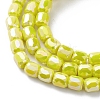 Electroplate Glass Beads Strands EGLA-K015-08A-3