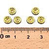 Brass Grade A Rhinestone Spacer Beads RSB036NF-14G-2