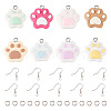 DIY Cat Paw Print Resin Dangle Earring Making Kit DIY-TA0009-51-1