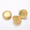 Brass Locket Pendants KK-P094-27-3