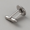 304 Stainless Steel Cuff Button STAS-WH0017-027-2