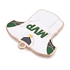 Rugby Theme Alloy Enamel Pendants ENAM-T021-08KCG-2