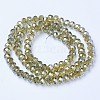 Electroplate Glass Beads Strands EGLA-A034-T10mm-A01-2