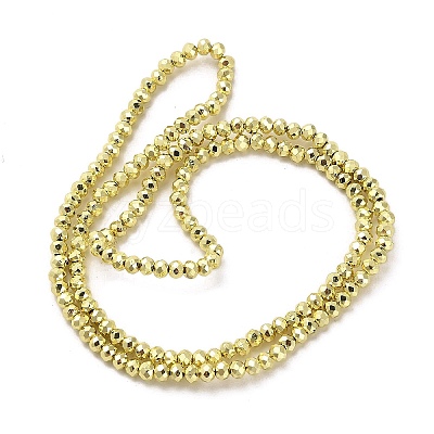 Electroplate Glass Beads Strands X-EGLA-D030-15A-03-1