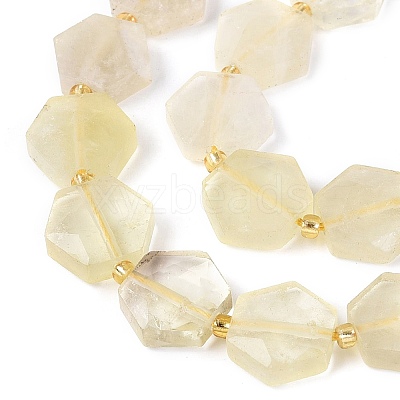 Heated Natural Lemon Quartz Beads Strands G-N368-01A-14-1