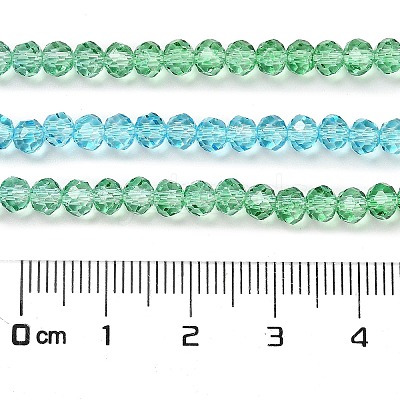 Transparent Painted Glass Beads Strands X1-DGLA-A034-T4mm-A17-1