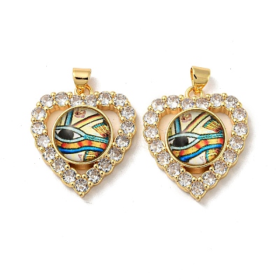 Real 18K Gold Plated Brass Pendants KK-L209-005G-04-1