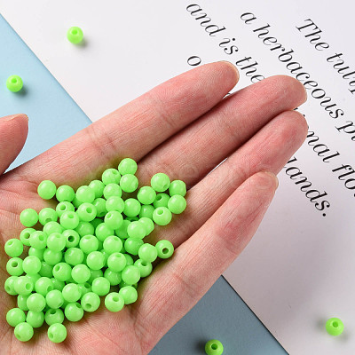 Opaque Acrylic Beads MACR-S370-C6mm-A30-1